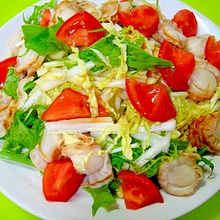 ベビーホタテと白菜のサラダ